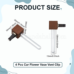 Clip per bocchette di ventilazione per auto in ferro e plastica&nbsp;AJEW-WH0696-184