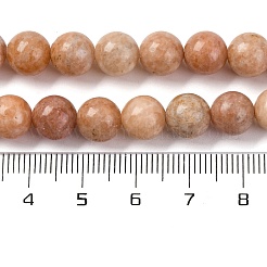 Natürliches Orangenquarzperlen Stränge&nbsp;G-P551-A01-03