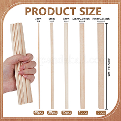100 Stück Holzstäbchen&nbsp;WOOD-BC0001-50A