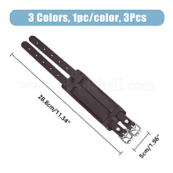 3 Stück 3 Farben Kunstlederband Armband&nbsp;BJEW-FH0001-02