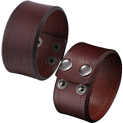 Flache Armbänder aus Rindslederkordel&nbsp;BJEW-CL0001-59