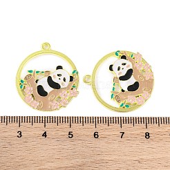 Plaqué or pendentifs en alliage d'émail&nbsp;ENAM-Z017-08G-01
