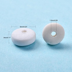 Chapelets de perle en pâte polymère manuel&nbsp;CLAY-N008-008E
