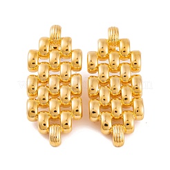 Aretes de latón hexagonales huecos para mujer&nbsp;EJEW-G391-12G