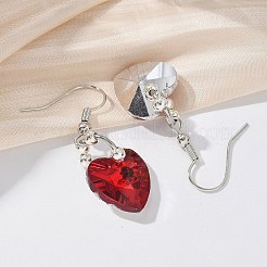 Herz aus Glas Ohrringe&nbsp;EJEW-JE01737