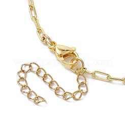 Colliers de chaînes de trombone en laiton&nbsp;NJEW-JN04844