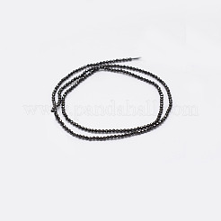Natürlichen schwarzen Spinell Perlen Stränge&nbsp;G-E351-01
