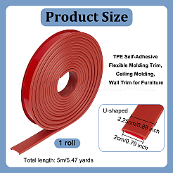 Selbstklebende flexible Formteile aus TPE&nbsp;DIY-WH0578-82C-02