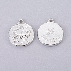 Tibetischer stil Aluminium Anhänger & Charms&nbsp;PALLOY-E196-P