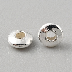 Granos del espaciador de plata de ley 925&nbsp;LS-STER-WH0015-01C-S