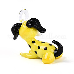 Colgantes artesanales de lampwork&nbsp;LAMP-T025-08D