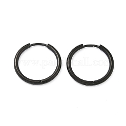 202 Creolen aus Edelstahl&nbsp;EJEW-F111A-17mm-EB