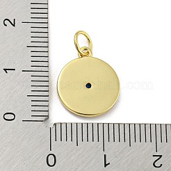 Echte 14 Karat vergoldete Messing Emaille Charms&nbsp;KK-Z032-02B