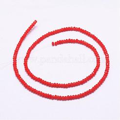 Abalorios opacas de vidrio hebras&nbsp;EGLA-K010-B08