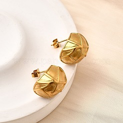 Boucles d'oreilles à tige en acier inoxydable 304&nbsp;EJEW-F381-01A-G