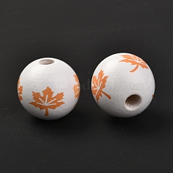 Bois perles européennes&nbsp;WOOD-G006-01B