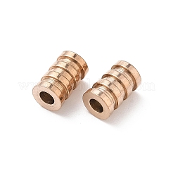 Placcatura ionica (ip) perle di tubo in acciaio inossidabile 304&nbsp;STAS-WH0055-03RG