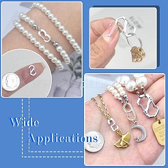 10 Stück 10 Stile 304 Edelstahl Schlüsselanhänger Verschluss Zubehörse&nbsp;FIND-CJ0002-80