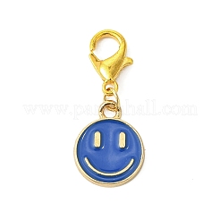 Ciondolo in lega smaltata con volto sorridente decorazioni&nbsp;HJEW-JM02890