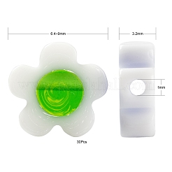 30 pz perline di vetro millefiori fatte a mano&nbsp;LAMP-FS0001-02A