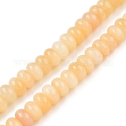 Fili di perline giada gialla naturale&nbsp;G-T138-76
