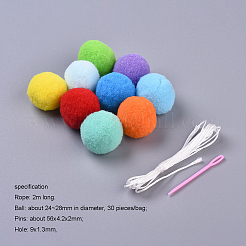 Guirnaldas de bolas de fieltro&nbsp;LS-AJEW-CJC0001-41B