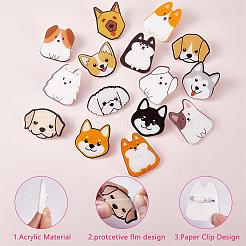 16 Stück Acryl-Hundebroschen-Set&nbsp;JBR112A