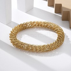 Bracciali elastici in acciaio inossidabile 304 per donna&nbsp;LS-BJEW-P315-02E-G