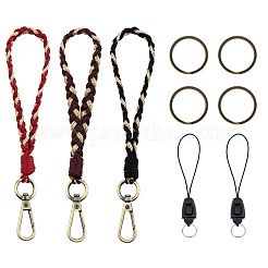 3 stücke boho makramee armband schlüsselbund keying&nbsp;KEYC-SW00004-08