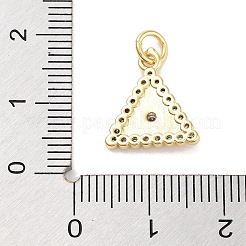 Ciondoli in ottone con zirconi chiari con placcatura a cremagliera&nbsp;KK-M293-19G