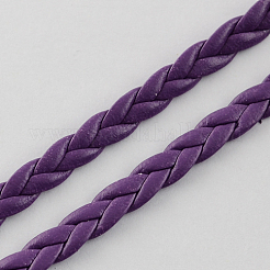 Cordones trenzados de cuero de imitación&nbsp;LC-S002-5mm-04