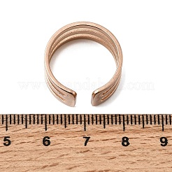 Anneaux ouverts pour manchettes en acier inoxydable 304&nbsp;RJEW-P176-01RG