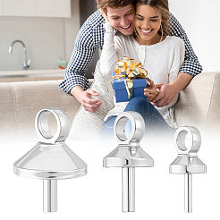 60 Stück 3 Stile Messing Tasse Perle Peg Bails Pin Anhänger&nbsp;KK-BBC0028-88P
