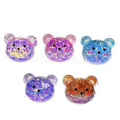 Cabochons en résine bicolore&nbsp;PW-WGF9F6F-01