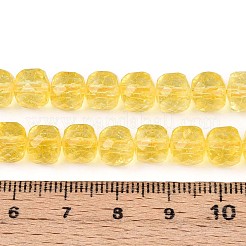Fili di perle di vetro k9&nbsp;GLAA-N014-8x8mm-02