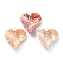Cabochon di strass di vetro k9 galvanizzato&nbsp;RGLA-M016-E01-AM