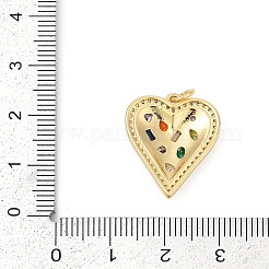 Colgante micropavé cubic zirconia de latón&nbsp;KK-U058-28G