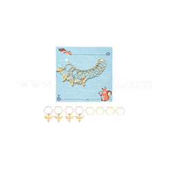 Decoraciones colgantes de latón de abejas&nbsp;HJEW-AB00628