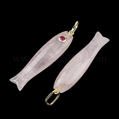 Pendentifs sculptés en pierres précieuses naturelles et synthétiques mélangées&nbsp;GG-CBA8D06-01G