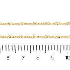 Collane in ottone con catena di Singapore per le donne&nbsp;NJEW-Q020-01G