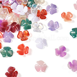 60 tapa de cuentas acrílicas opacas de 10 colores.&nbsp;OACR-TA0002-61