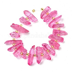Chapelets de perles en cristal de quartz naturel&nbsp;G-F800-C