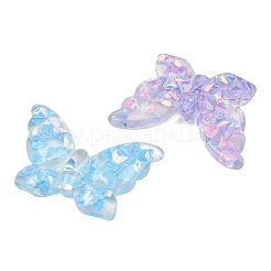 Transparente Cabochons aus Harz und Pailletten&nbsp;RESI-B048-05
