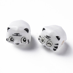 Perles en porcelaine manuelles&nbsp;PORC-T007-20J