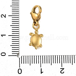 Decorazioni pendenti in acciaio inox 304 tartaruga&nbsp;STAS-R159-10G