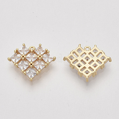 Ottone micro spianare pendenti zirconi&nbsp;ZIRC-S064-005