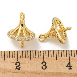 Pendentifs avec zircon cubiques à micro-pavés en laiton&nbsp;FIND-Z030-09G