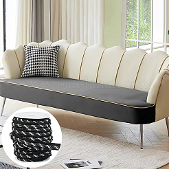 1 Bündel Polyester-Lippenkordelbesatz mit Twist&nbsp;SRIB-WR0001-10A