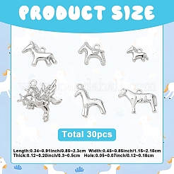 Ciondoli in lega 30 pz 6 stili styles&nbsp;FIND-YW0012-69