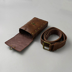 1 Stück rechteckige Hüftgürteltaschen aus PU-Leder&nbsp;AJEW-WH20006-438B